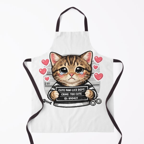 Item preview, Cute Cat Mugshot Crime Too Cute Pawlice Dept designed and sold by Digistore1221.