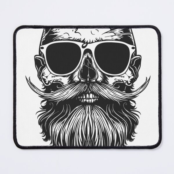 Item preview, Skull with Beard designed and sold by Magenta Merch.