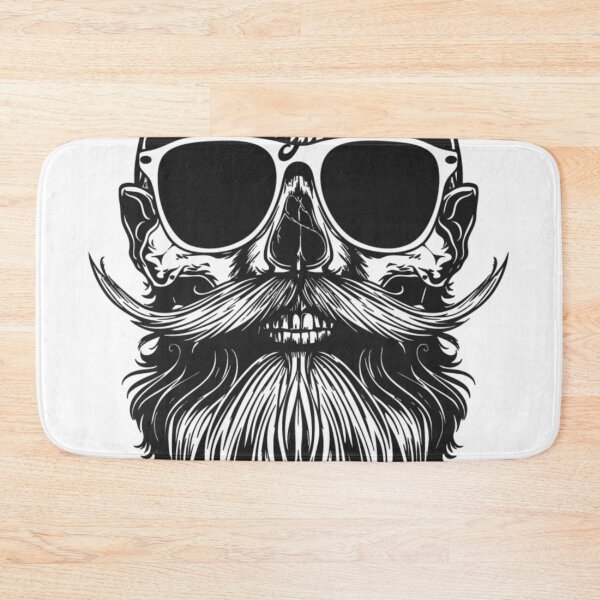 Item preview, Skull with Beard designed and sold by Magenta Merch.