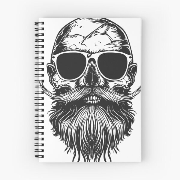 Item preview, Skull with Beard designed and sold by Magenta Merch.
