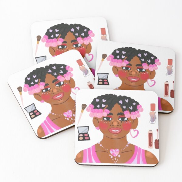 Item preview, Aesthetic Afro Girl | Beauty & Makeup Lover designed and sold by Rawafi Art Studio.