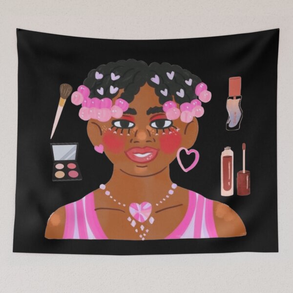 Item preview, Aesthetic Afro Girl | Beauty & Makeup Lover designed and sold by Rawafi Art Studio.