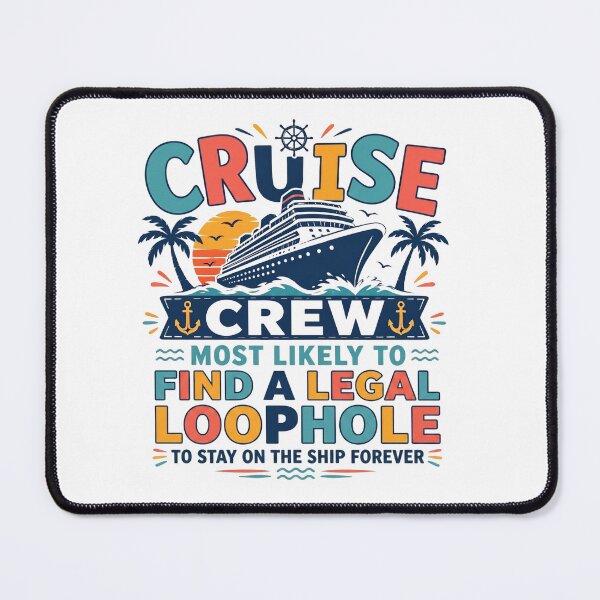Item preview, Most Likely to Find a Legal Loophole to Stay on the Ship Forever – Funny Family Cruise Crew Matching Lawyer Vacation  designed and sold by Winarrts.