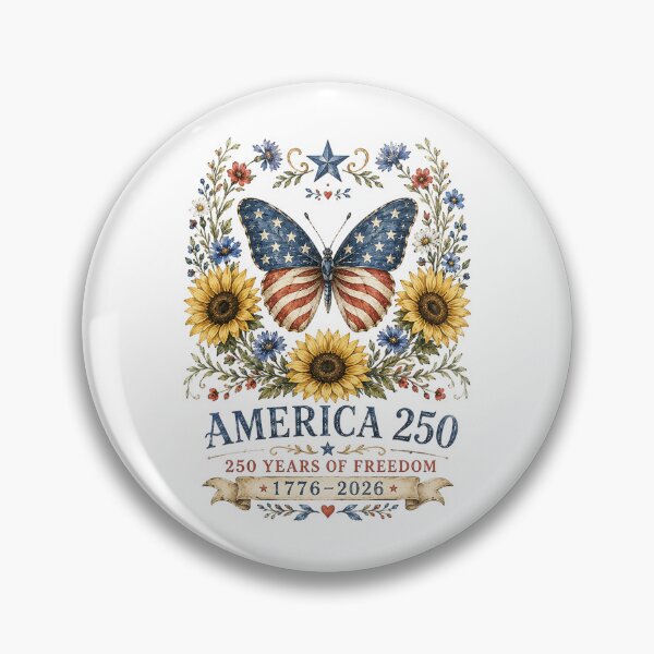 Item preview, Patriotic Butterfly Sunflower Wreath designed and sold by PetalGarden.