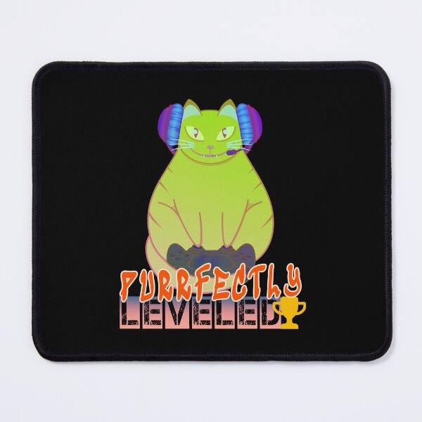 Item preview, Purrfectly Leveled Gaming Cat designed and sold by Scolliecat.