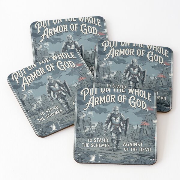 Item preview, Armor of God Ephesians 6 11 Medieval Knight Glitch Art designed and sold by Love Christ Live Life.