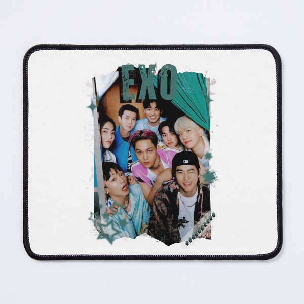 Item preview, EXOO Kpop Solo Artist Black and White Collage Digital Art Portrait designed and sold by AJUNICE STUDIO.