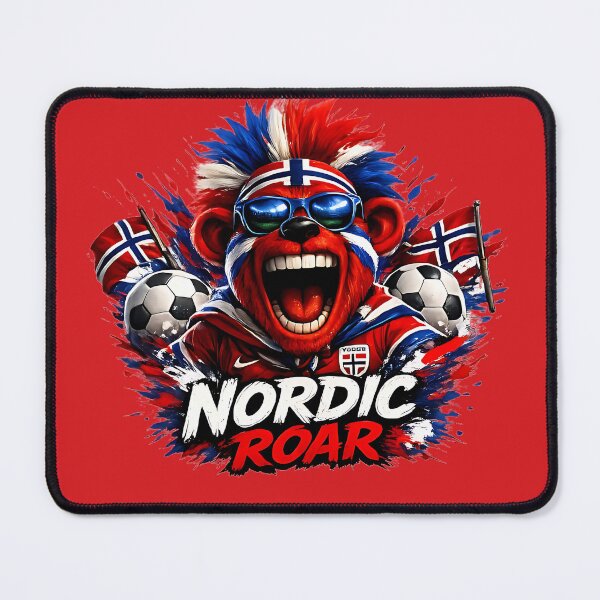 Item preview, Nordic Roar Norway Football Supporter designed and sold by WabiSabiSjak.