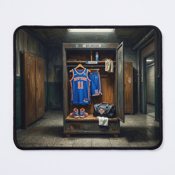 Item preview, Jalen Brunson NY Knicks Locker designed and sold by Home Decor Art.