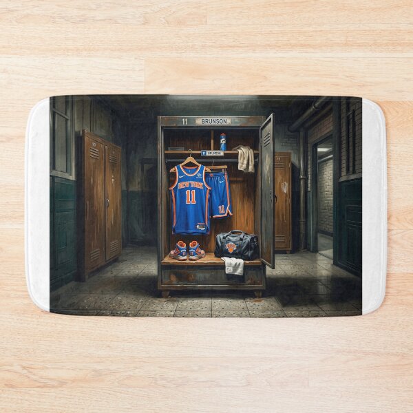 Item preview, Jalen Brunson NY Knicks Locker designed and sold by Home Decor Art.