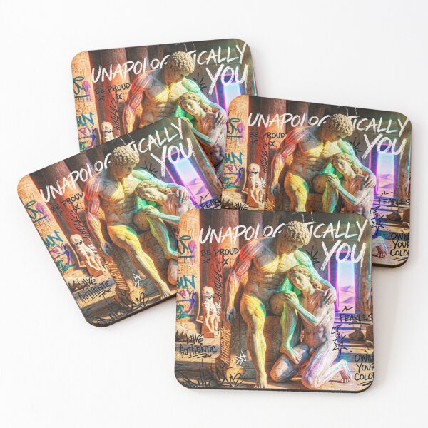 Item preview, Rainbow Marble Statues – Pride Month LGBTQ+ Art Print queer designed and sold by DEVLUSH.