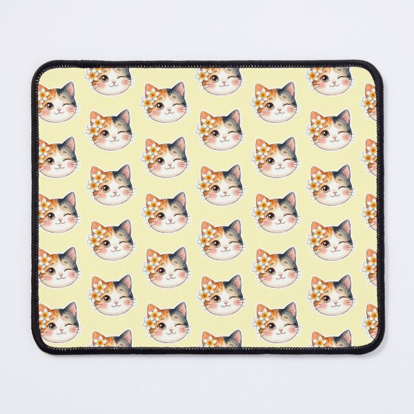 Item preview, Lani Wink – Playful Calico Cat Aloha Sticker designed and sold by LaniDigitalNook.