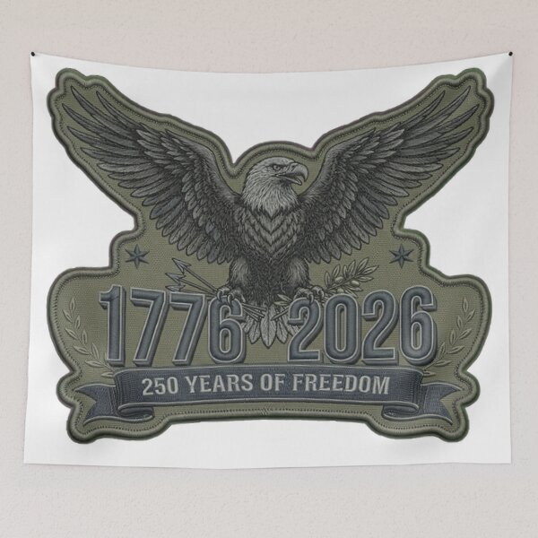 Item preview, Tactical 1776-2026 USA 250th Anniversary OD Green Patch designed and sold by RedWave Patriot Studio.