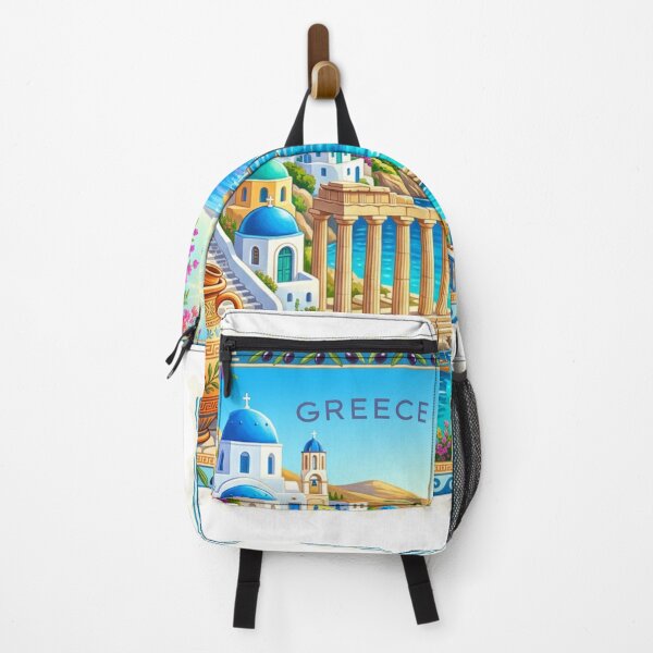 Item preview, Santorini Vacation Paradise | Colorful Greek Island Summer Escape designed and sold by Timeless Decor.