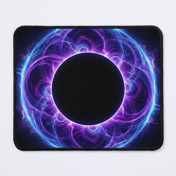 Item preview, Neon Violet Cosmic Solar Eclipse Art designed and sold by miraldymelody.