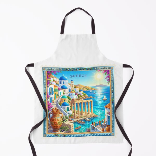 Item preview, Santorini Vacation Paradise | Colorful Greek Island Summer Escape designed and sold by Timeless Decor.