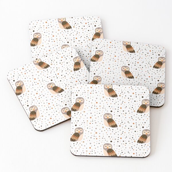 Item preview, Owls and dots designed and sold by Ana Gorozpe.