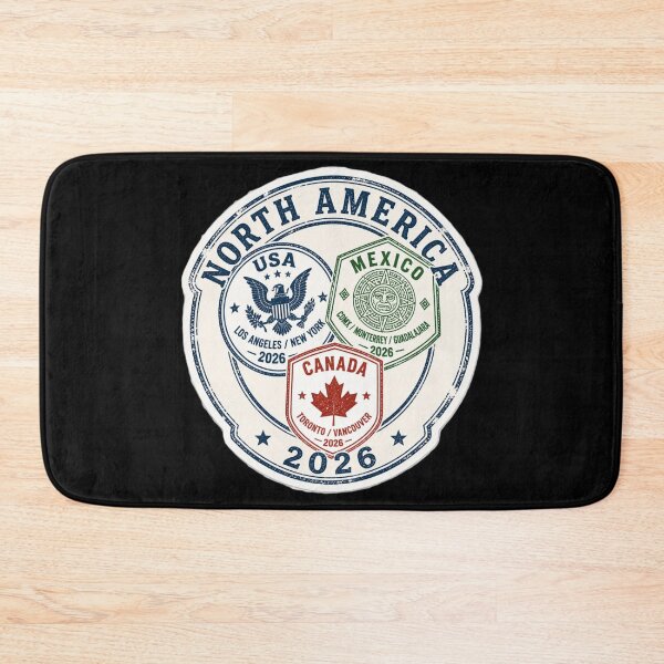 Item preview, North America 2026 Passport Stamp Trio Vintage Travel Sticker designed and sold by limos.