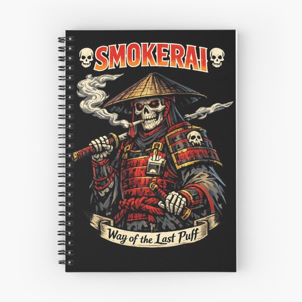 Item preview, Smokerai – Way of the Last Puff Skeleton Samurai designed and sold by Newthingzy.
