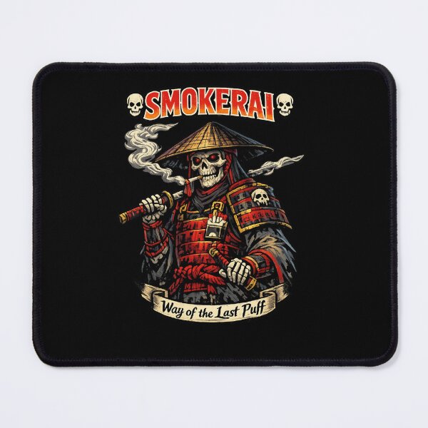 Item preview, Smokerai – Way of the Last Puff Skeleton Samurai designed and sold by Newthingzy.
