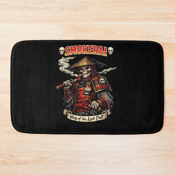 Item preview, Smokerai – Way of the Last Puff Skeleton Samurai designed and sold by Newthingzy.