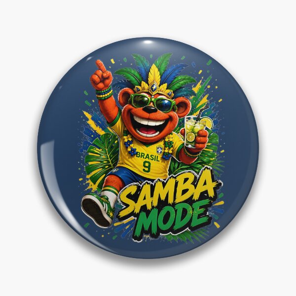 Artikelvorschau, Samba-Modus, brasilianische WM-Fans entworfen und verkauft von WabiSabiSjak.