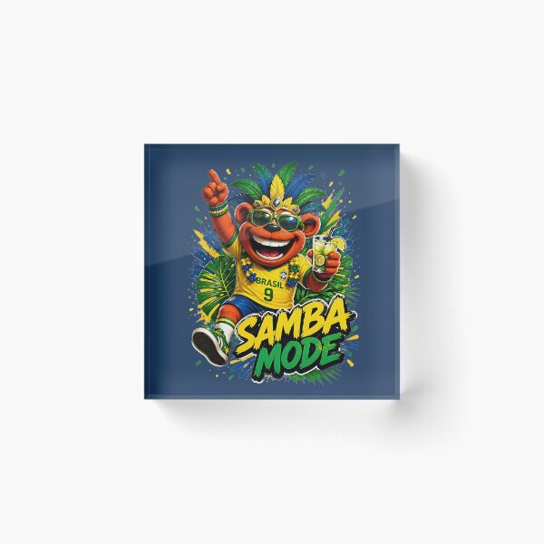 Item preview, Samba Mode Brazil World Cup Fans designed and sold by WabiSabiSjak.