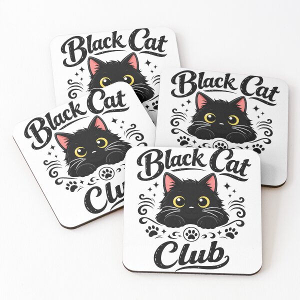 Item preview, Black cat club design gift for black cat owners  designed and sold by Tee Visions.
