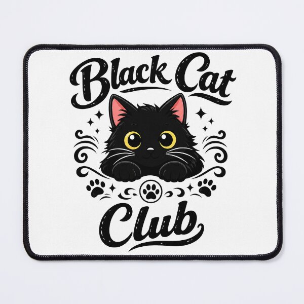 Item preview, Black cat club design gift for black cat owners designed and sold by Tee Visions.