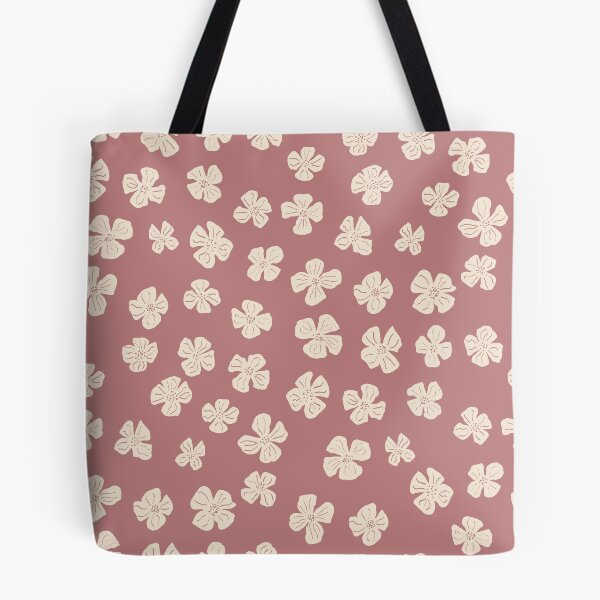 Item preview, Retro Wildflower Floral Pattern | Cream Meadow Flowers on Blush Pink designed and sold by hayleyhackler.