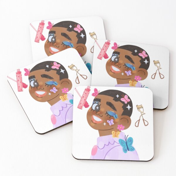 Item preview, Cute Butterfly Boy | Blue Makeup Aesthetic designed and sold by Rawafi Art Studio.