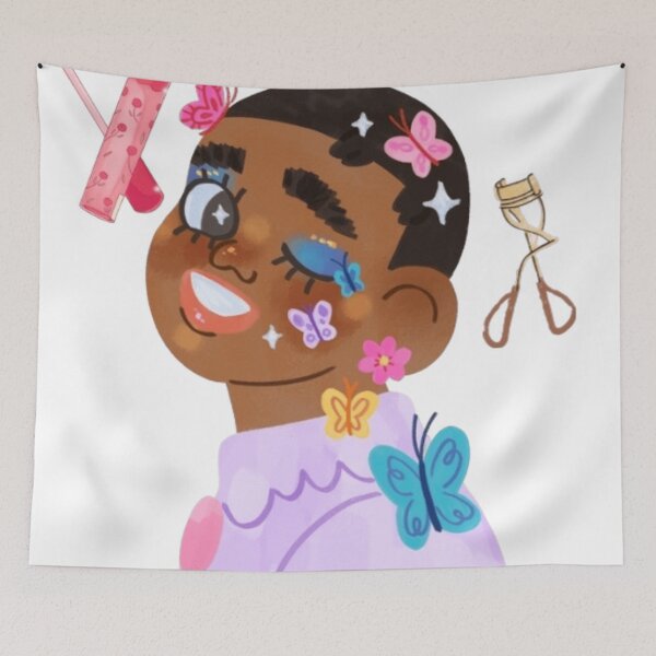 Item preview, Cute Butterfly Boy | Blue Makeup Aesthetic designed and sold by Rawafi Art Studio.
