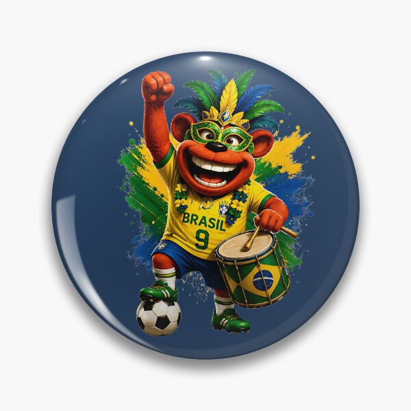 Item preview, Brazil Drum Beat Soccer Fan designed and sold by WabiSabiSjak.