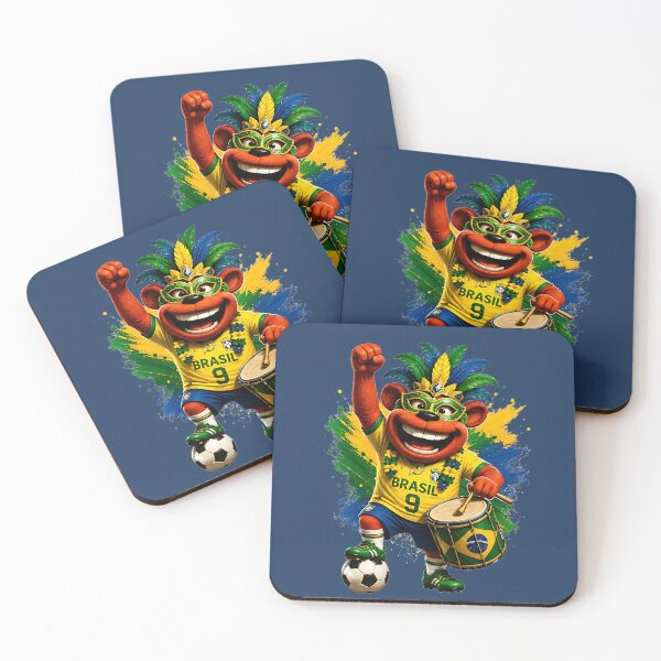 Item preview, Brazil Drum Beat Soccer Fan designed and sold by WabiSabiSjak.