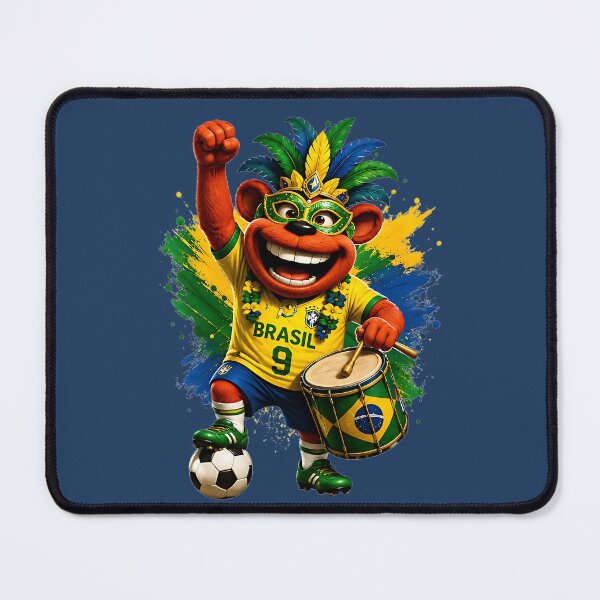 Item preview, Brazil Drum Beat Soccer Fan designed and sold by WabiSabiSjak.