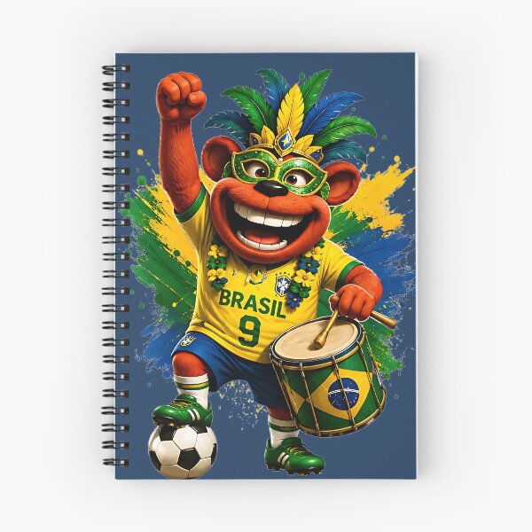 Item preview, Brazil Samba Drum Soccer Fans World Cup 2026 designed and sold by WabiSabiSjak.