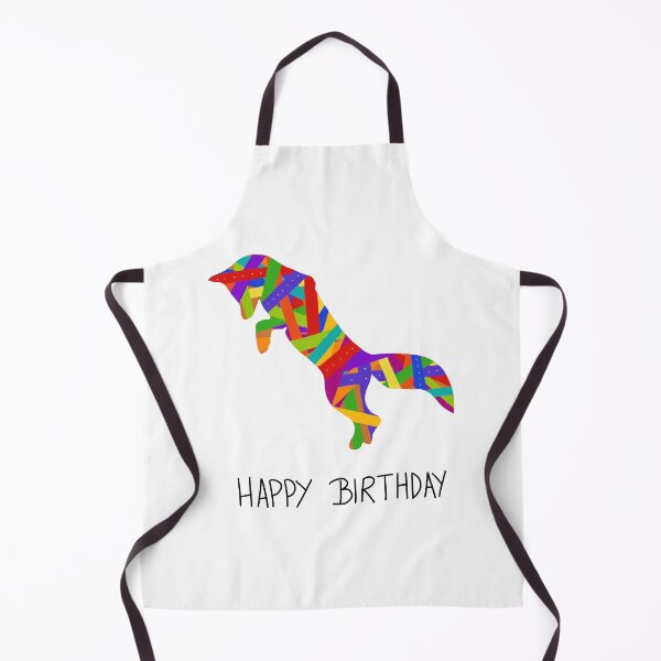 Item preview, Birthday Ribbon jumping Fox designed and sold by Ana Gorozpe.