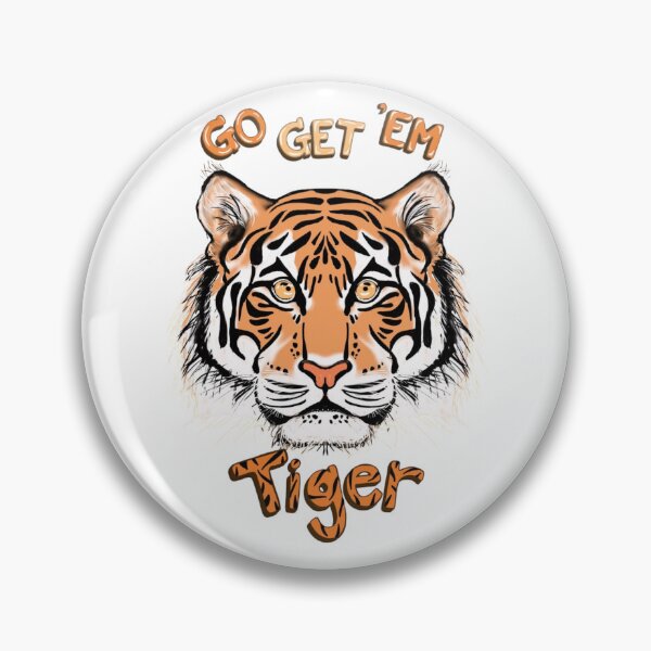 Item preview, Go Get 'Em Tiger Illustration | Motivational Stationery Design  designed and sold by Taçiana  Estrela.