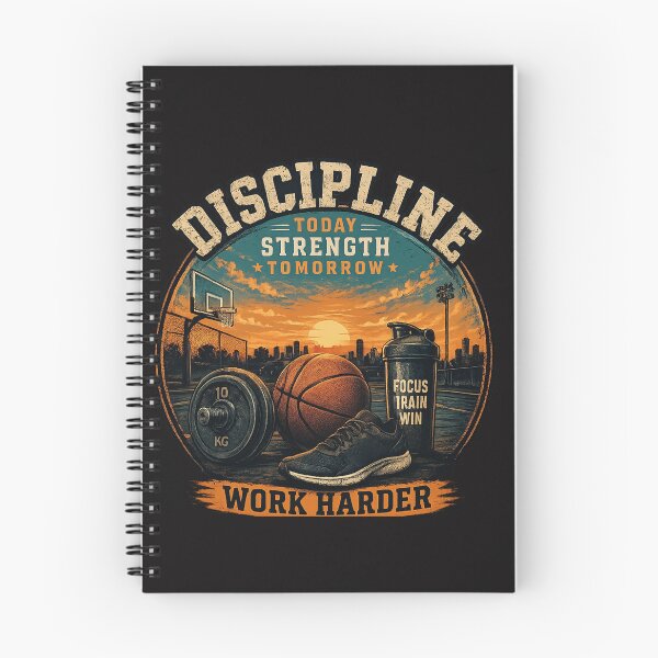 Item preview, Discipline-Today-Strength-Tomorrow-Gym-and-Basketball-Motivational designed and sold by Arties4Bread⭐⭐⭐⭐⭐.