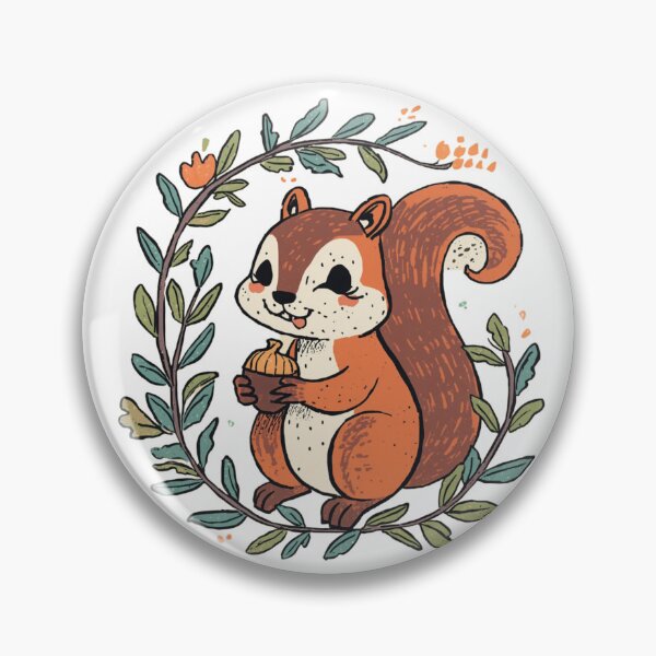 Item preview, Cute Squirrel Forest Nature Art designed and sold by aminomen.