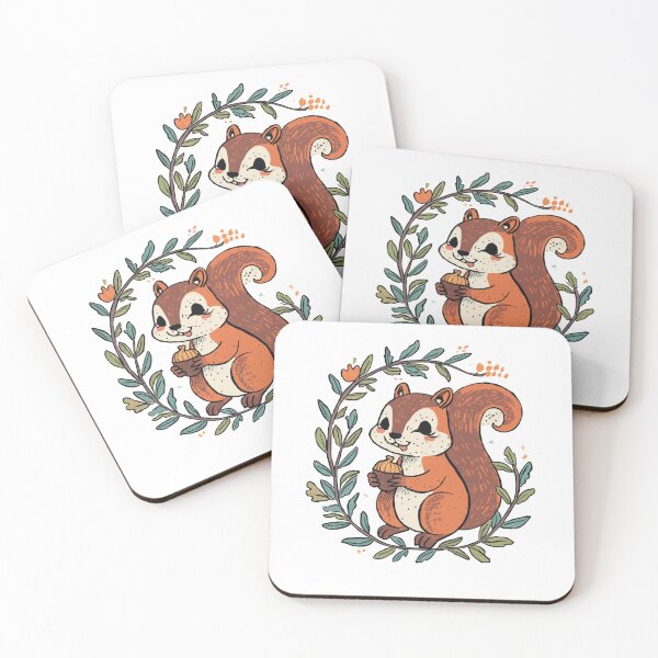 Item preview, Cute Squirrel Forest Nature Art designed and sold by aminomen.