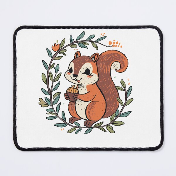 Item preview, Cute Squirrel Forest Nature Art designed and sold by aminomen.