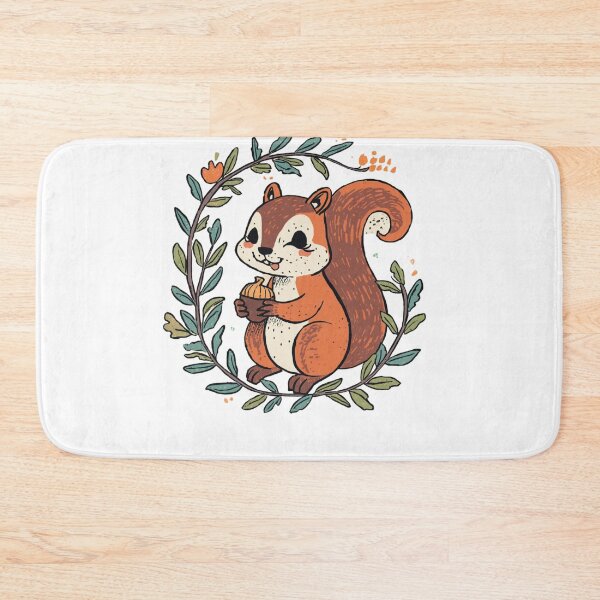 Item preview, Cute Squirrel Forest Nature Art designed and sold by aminomen.