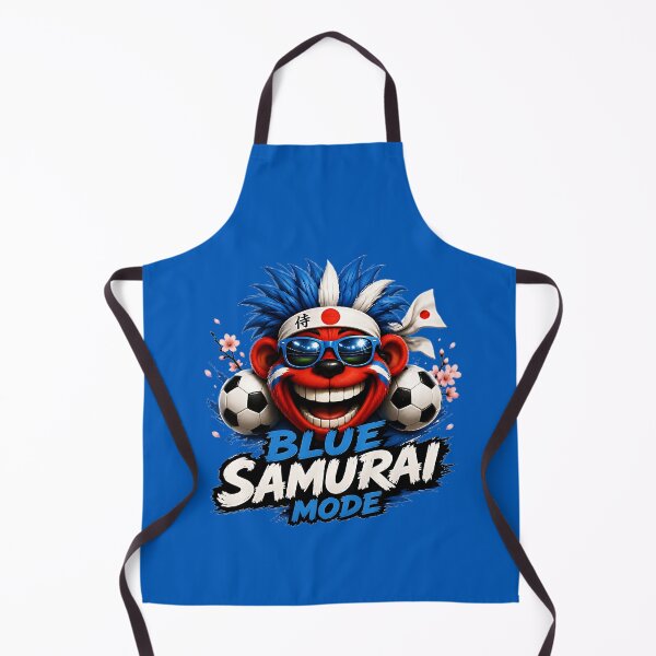 Item preview, Blue Samurai Mode Japan Football Wooligan designed and sold by WabiSabiSjak.
