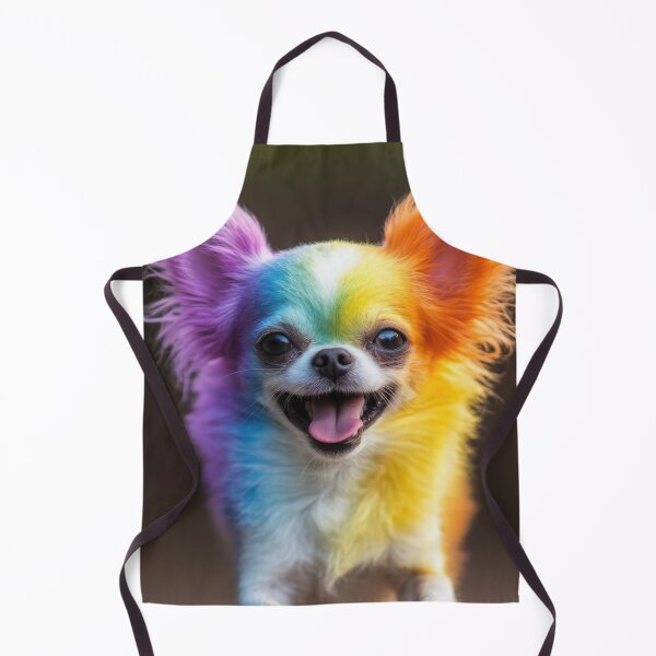 Item preview, Rainbow Long Haired Chihuahua Running Joyfully designed and sold by Cerafus.
