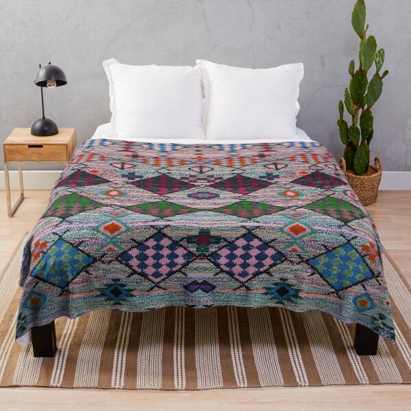 Item preview, Abstract Moroccan Geometric Textile Print designed and sold by SpaceBazaar.