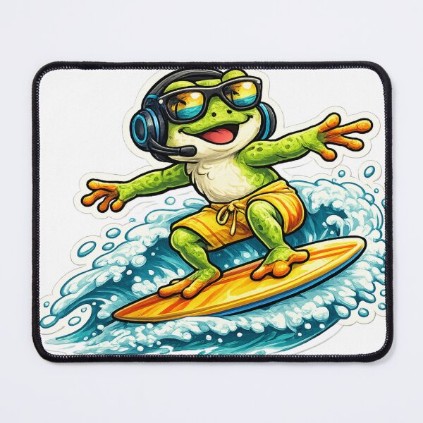 Item preview, Surf Frog designed and sold by Wild Horizon Studio.