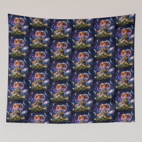 Item preview, Nurturing the Universe - Galactic Garden Girl. designed and sold by JoyNest = "The nest of joy".