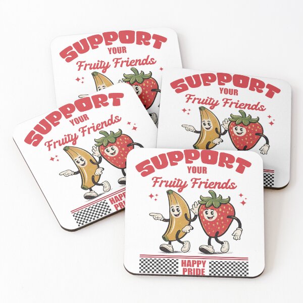 Item preview, SUPPORT YOUR FRUITY FRIENDS PRIDE 2026 designed and sold by delllsdesigns.