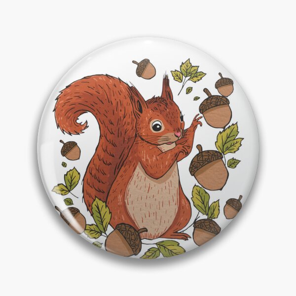 Item preview, Cute Squirrel Forest Nature Art designed and sold by aminomen.
